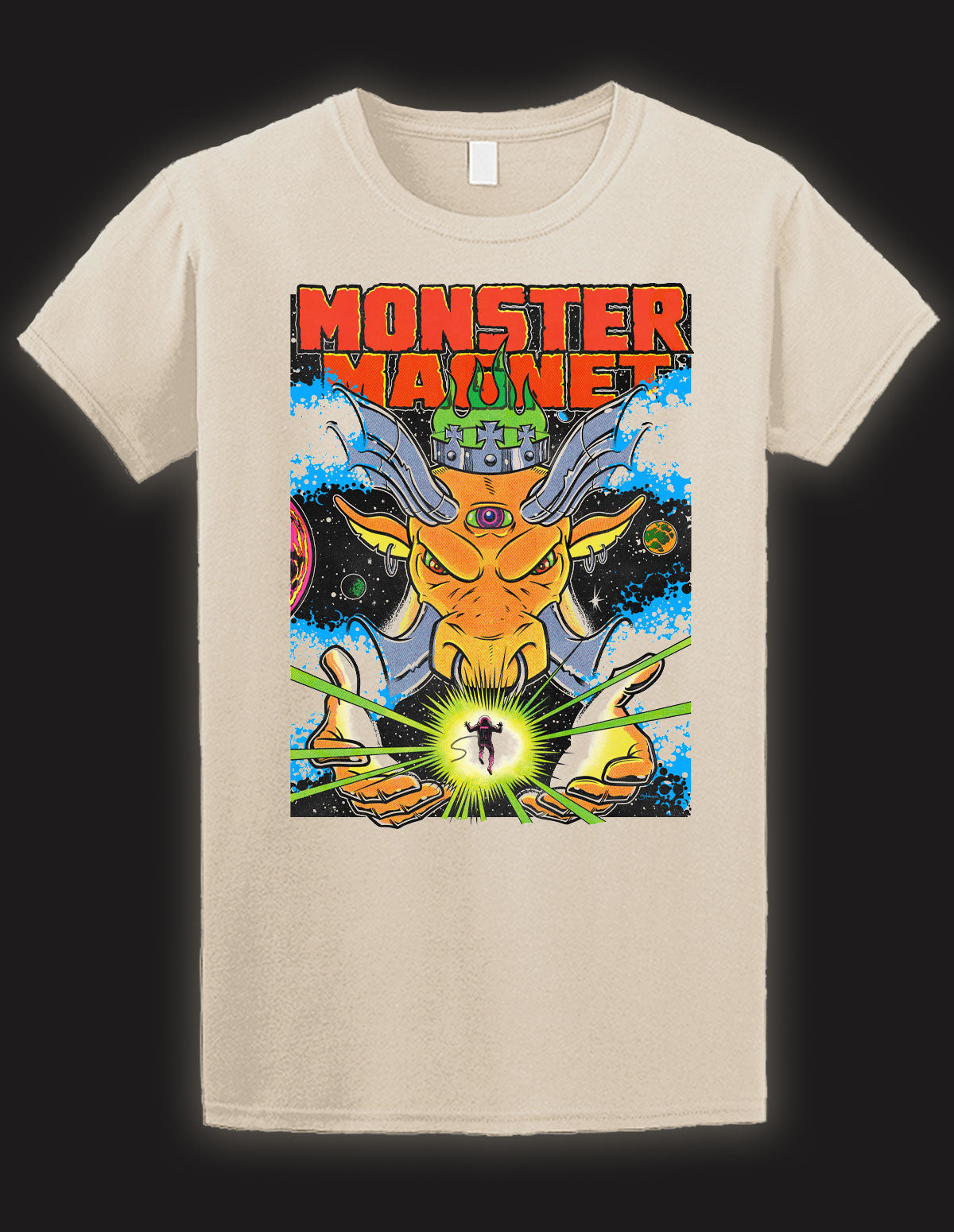 magnet monsters MONSTER MAGNET "Bullgonaut" T-Shirt NATURAL
