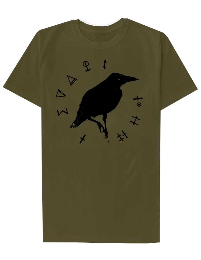 T-shirt Unisexe Humour Noir Avec Corbeau – Graphique Sarcastique – Coupe Classique – Plusieurs Couleurs Disponibles