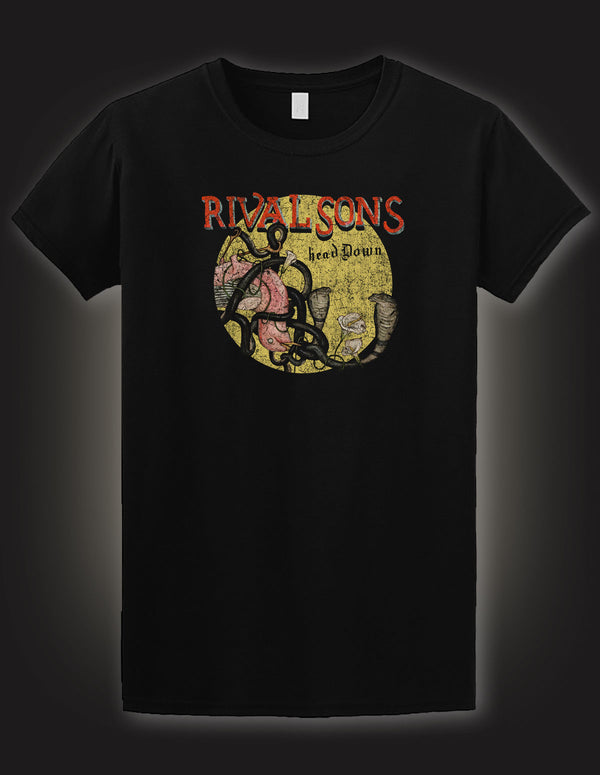 RIVAL SONS "Head Down" T-Shirt BLACK