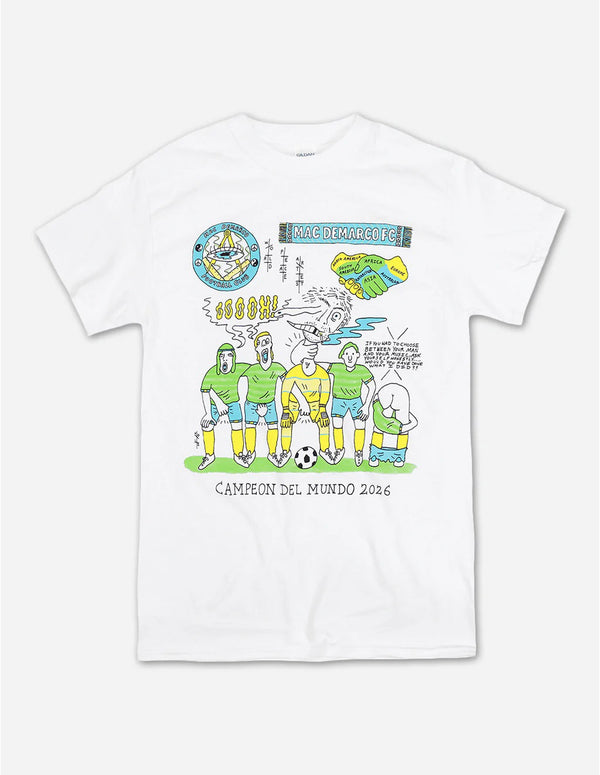 MAC DEMARCO "Football Club" T-Shirt WHITE