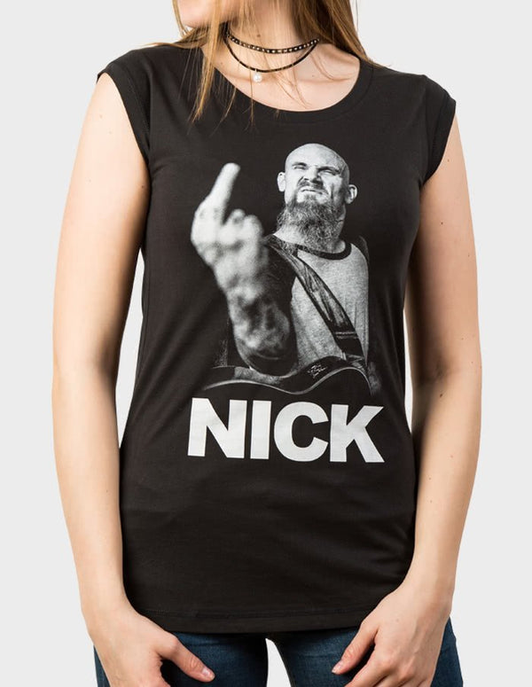 NICK OLIVERI "NICK" Girl Shirt BLACK