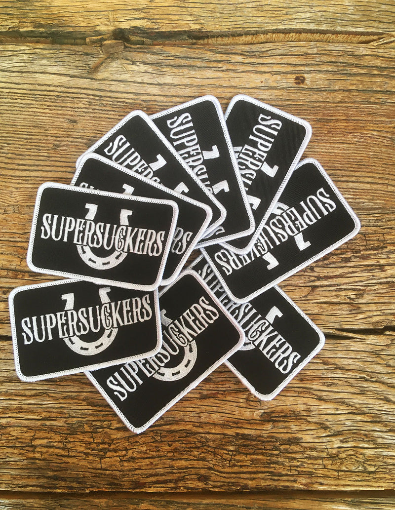 SUPERSUCKERS "Horseshoe" Patch BLACK/WHITE