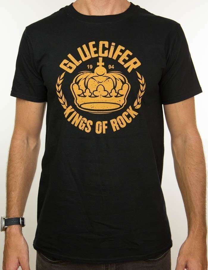 GLUECIFER "crown" T-Shirt BLACK