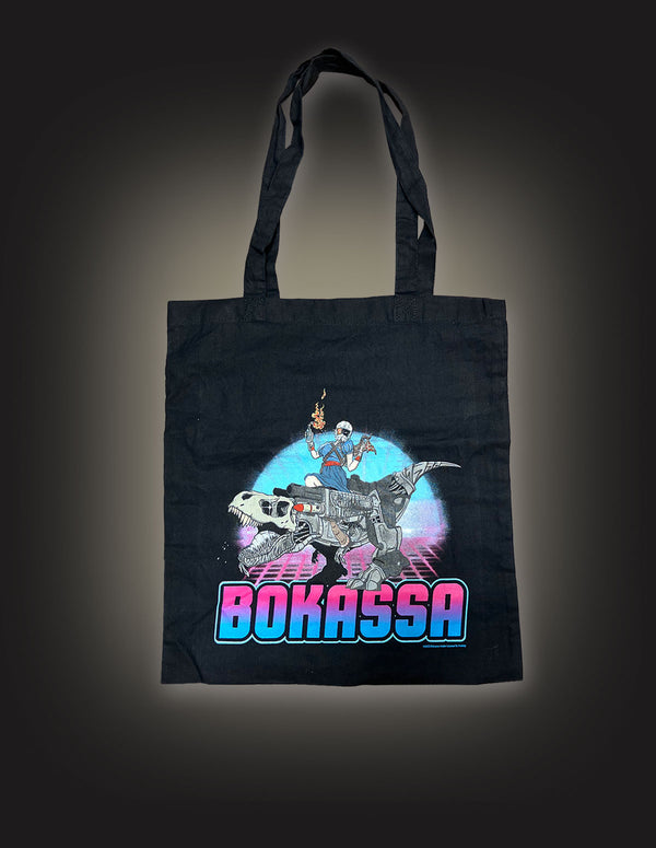BOKASSA "Dino Girl" Tote Bag BLACK