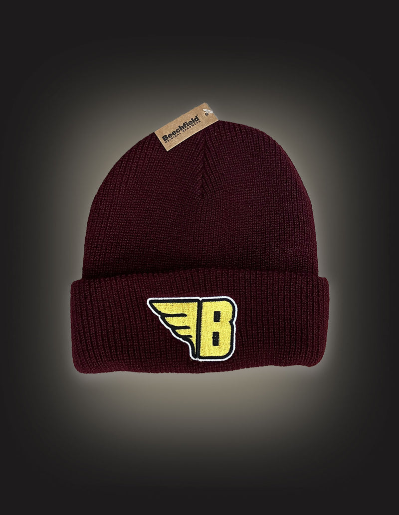 BOKASSA "B" Beanie BORDEAUX