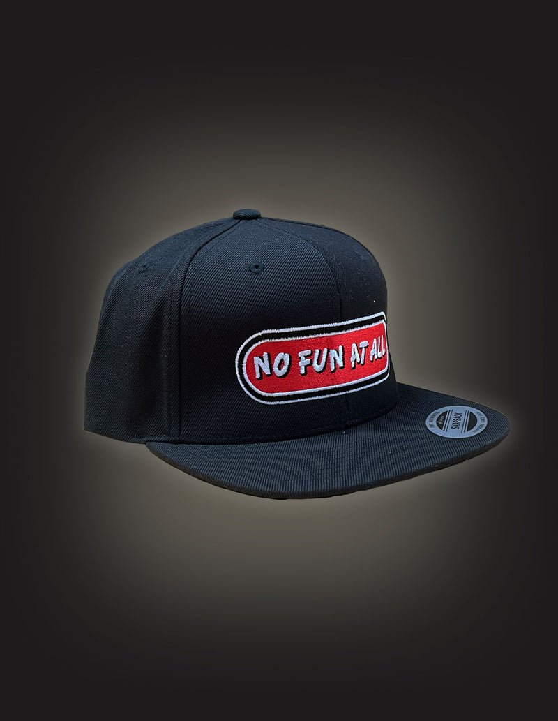 NO FUN AT ALL - "Classic Logo" Snapback BLACK