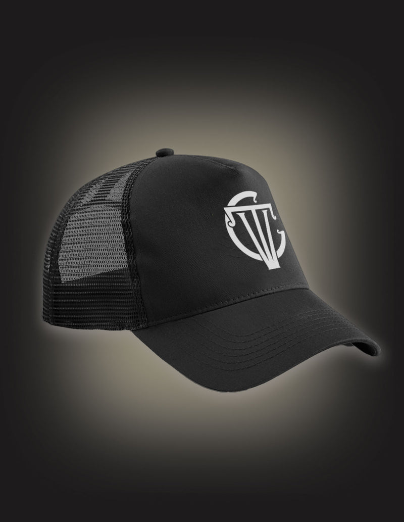 THE VINTAGE CARAVAN "TVC Logo" Trucker Hat BLACK