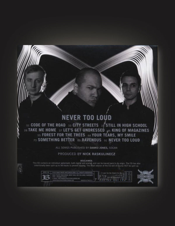 DANKO JONES "Never Too Loud" CD