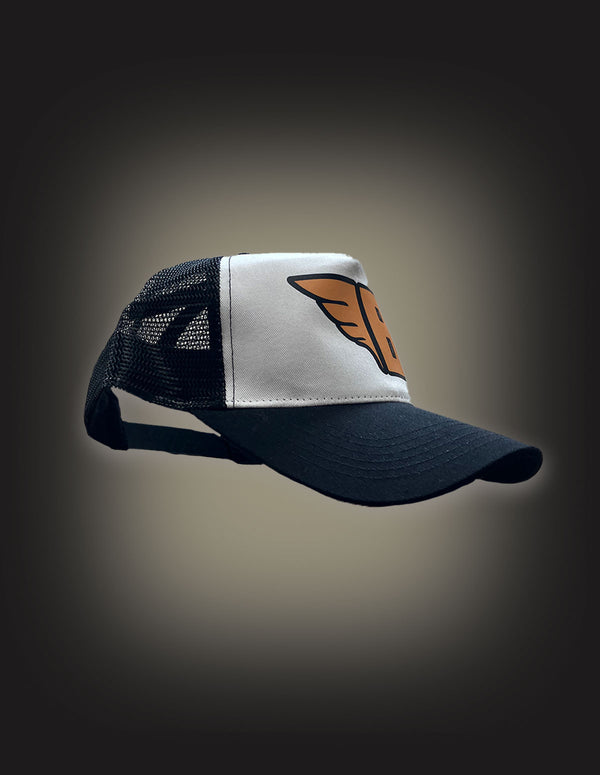 BOKASSA "B" Trucker Hat BLACK/WHITE