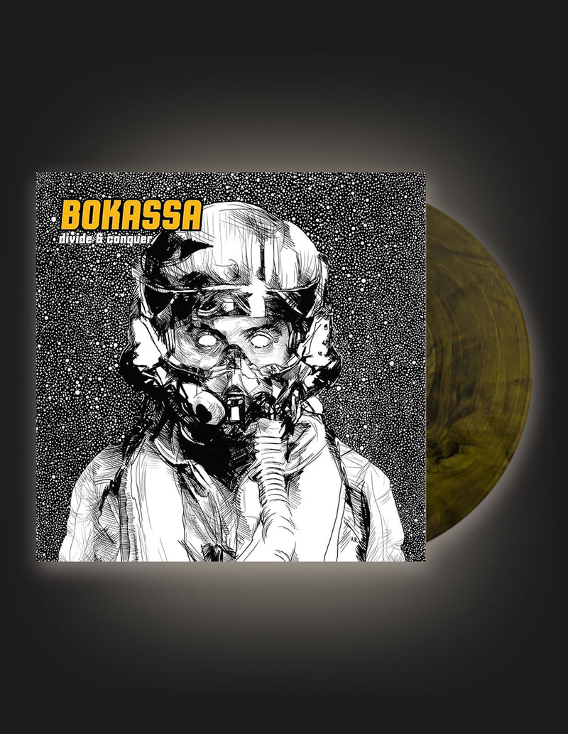 BOKASSA "divide & conquer"  Vinyl LP YELLOW MARBLED SMOKE