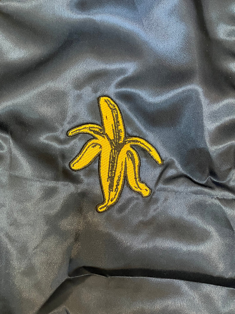 THE DANDY WARHOLS "Banana" Satin Jacket NAVY