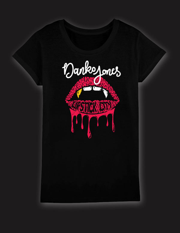DANKO JONES "Lipstick City" Girls-Shirt BLACK
