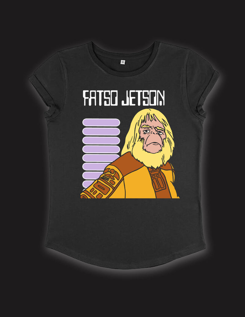FATSO JETSON "Flames For All" Girls-Shirt ASH-BLACK