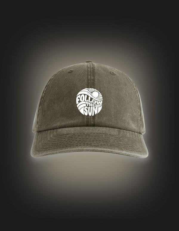 XAVIER RUDD "Follow The Sun" Dad Cap OLIVE