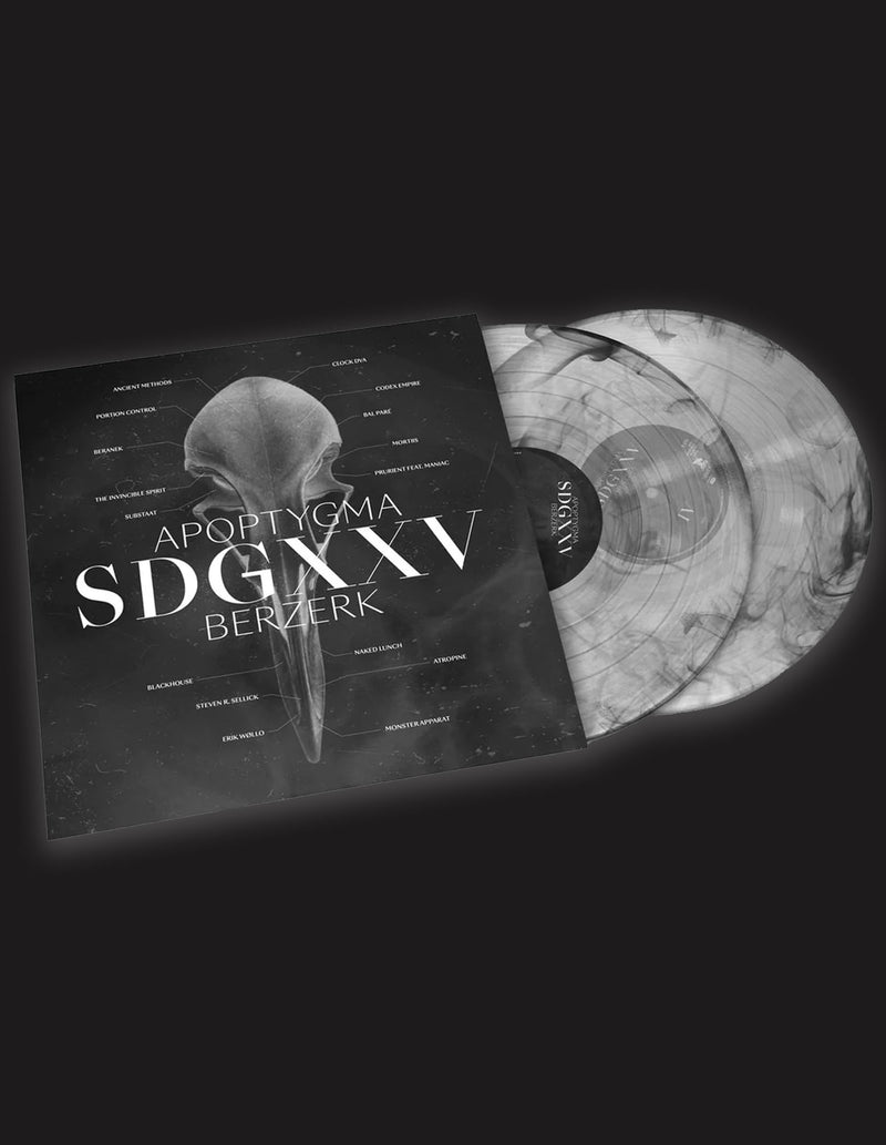 APOPTYGMA BERZERK "SDGXXV" (Soli Deo Gloria Reworked) Translucent Grey/Smoke Effect 2xLP