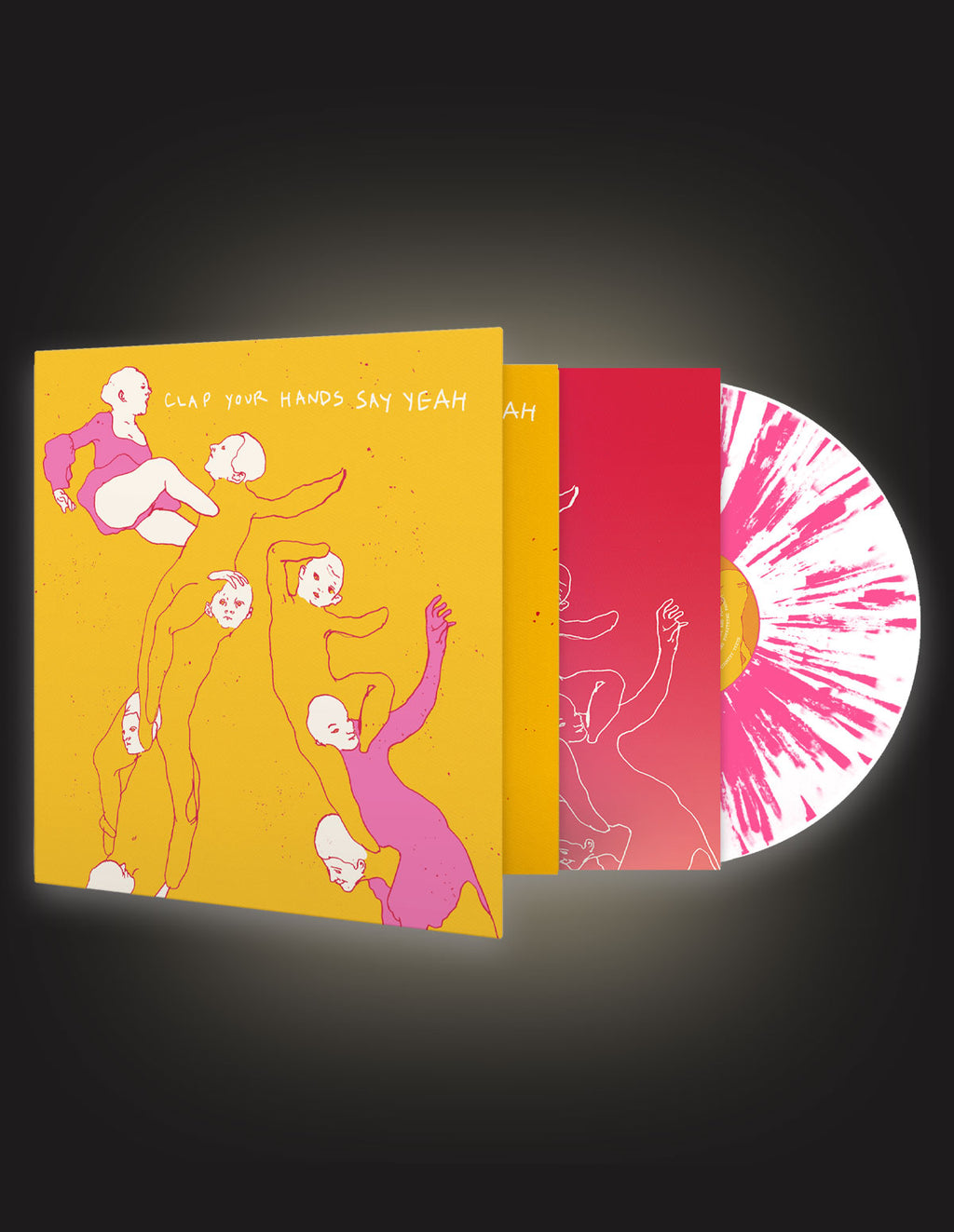 CLAP YOUR HANDS SAY YEAH "S/T" Vinyl LP HOT PINK/WHITE SPLATTER Lo-Fi-Merchandise CLAP YOUR HANDS SAY YEAH "S/T" Vinyl LP HOT PINK/WHITE SPLATTER Lo-Fi-Merchandise
