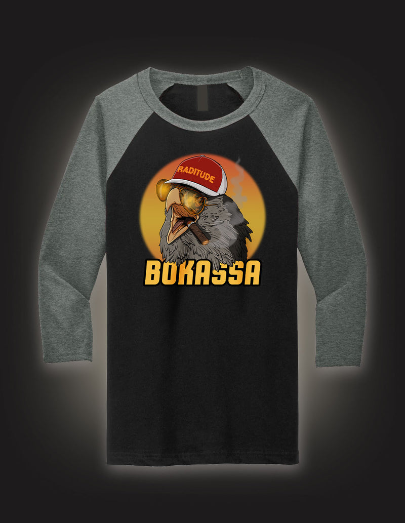 BOKASSA "Eagle" Longsleeve BLACK/CHARCOAL