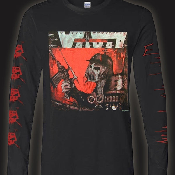 Voivod War And Pain Band Logo T-Shirt Men's Black Size L - Official Licensed Metal Tee, 100% Polyester
