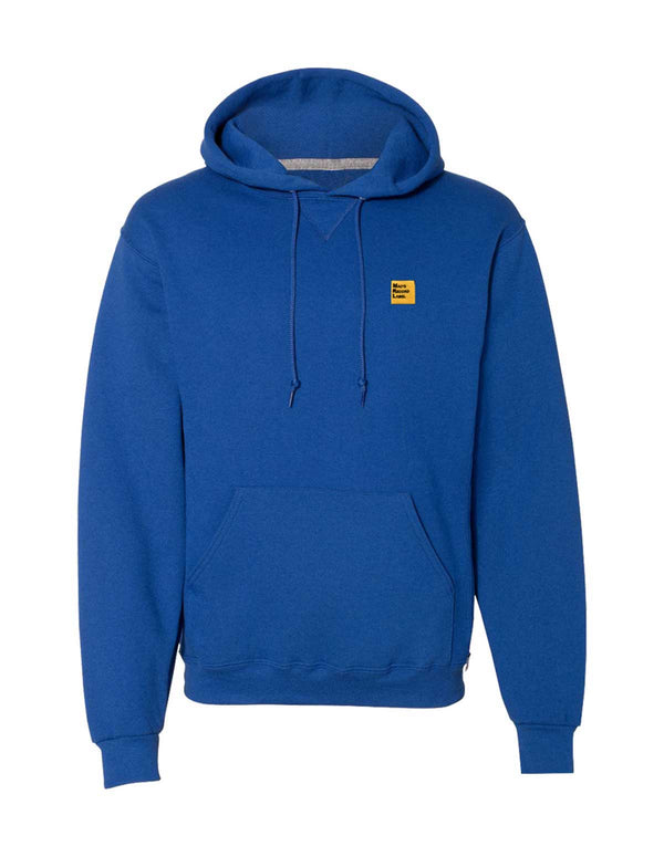 MAC DEMARCO "Mac's Record Label Embroidered" Hooded Sweatshirt ROYAL BLUE