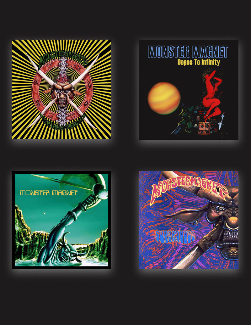 MONSTER MAGNET "4 Album Fridge Magnet Set"