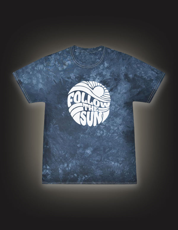 XAVIER RUDD "Follow The Sun" T-Shirt TIE-DYE CRYSTAL NAVY