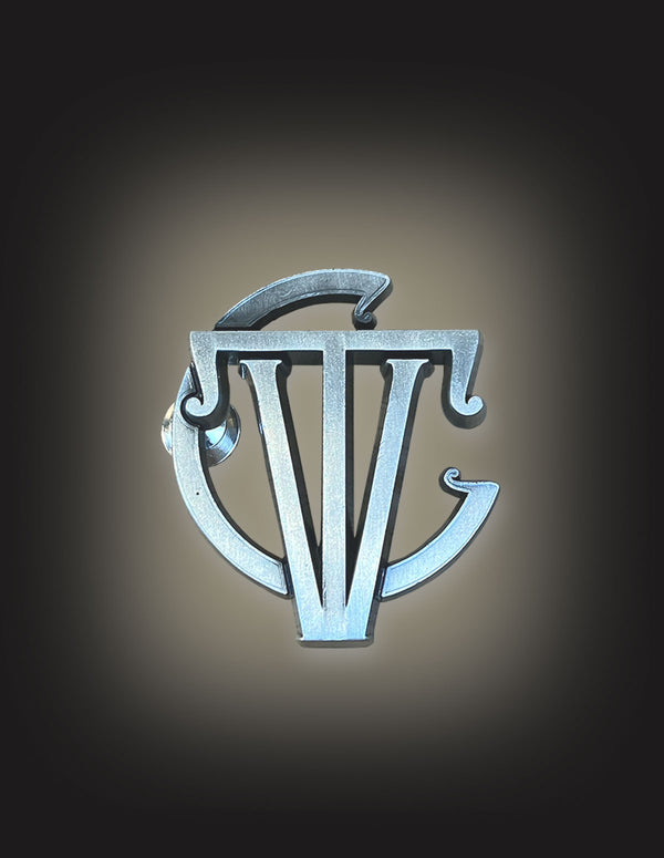 THE VINTAGE CARAVAN "TVC Logo" Metal Pin SILVER
