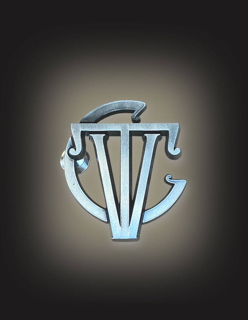 THE VINTAGE CARAVAN "TVC Logo" Metal Pin SILVER