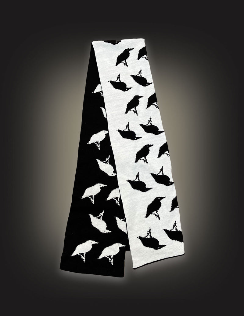 THIEFAINE "Corbeau" Scarf BLACK/WHITE