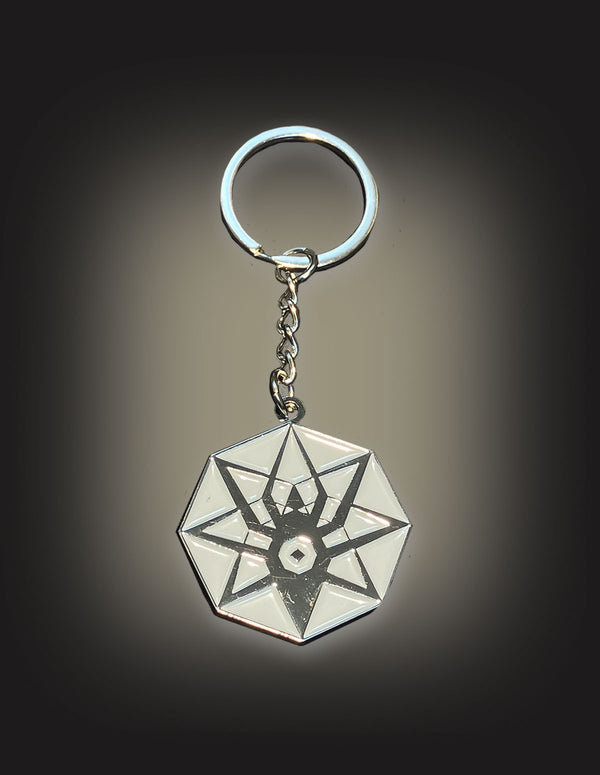 SPIDERGAWD "Spiderweb" Keychain SILVER
