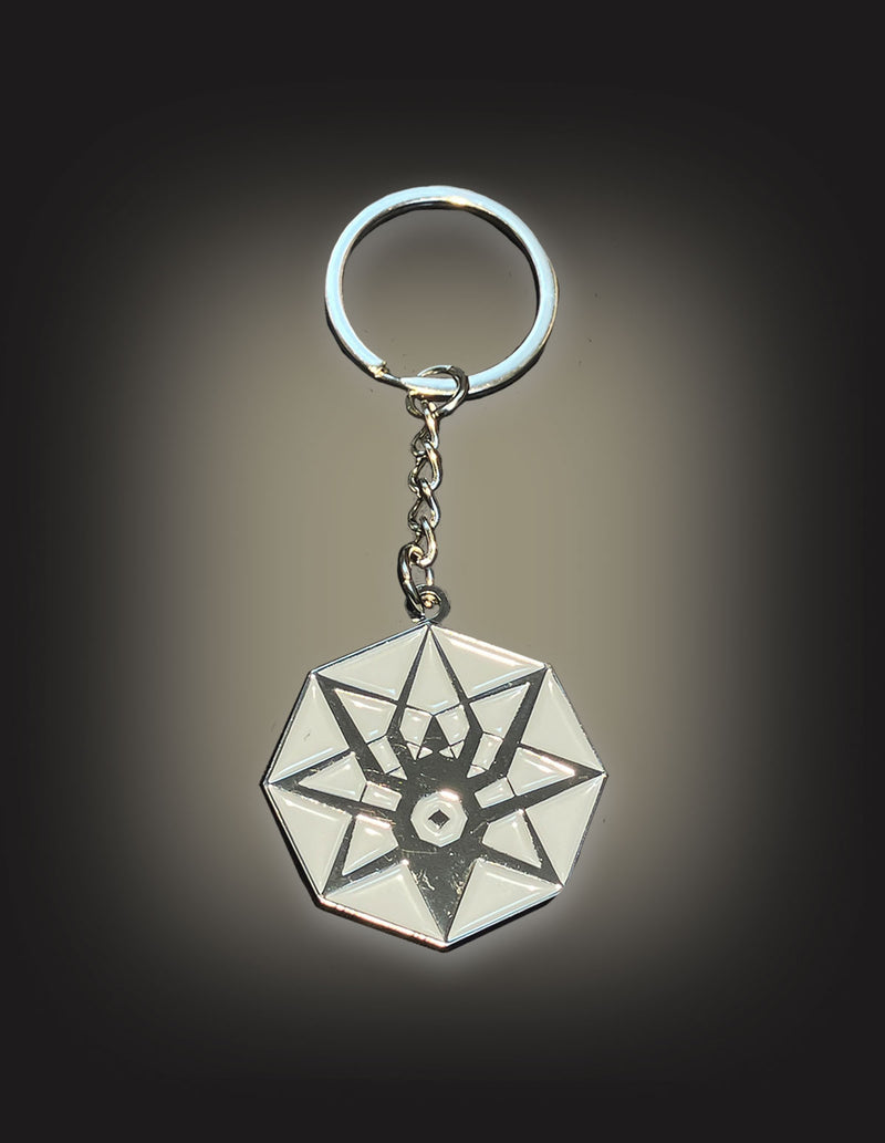 SPIDERGAWD "Spiderweb" Keychain SILVER