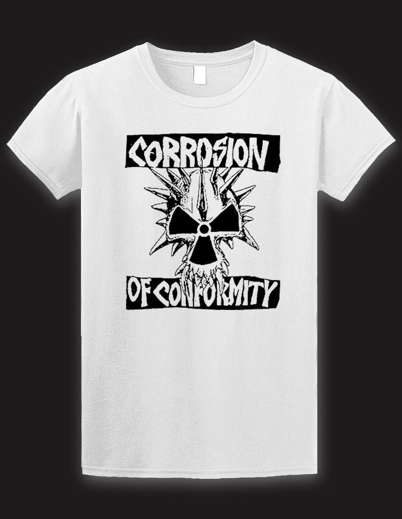 Corrosion of Conformity "Skull Logo" T-Shirt WHITE