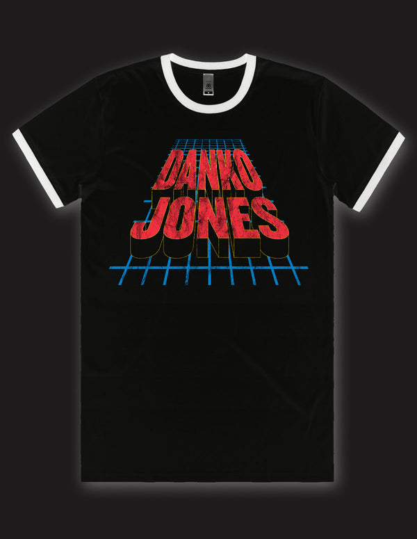 DANKO JONES "Van Halen" T-Shirt BLACK / WHITE RINGER