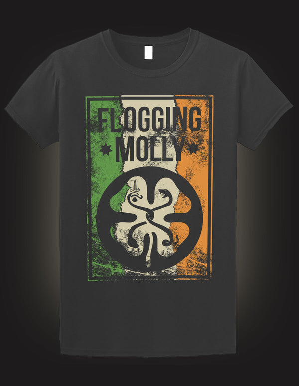 FLOGGING MOLLY "Split" T-Shirt DARK GREY