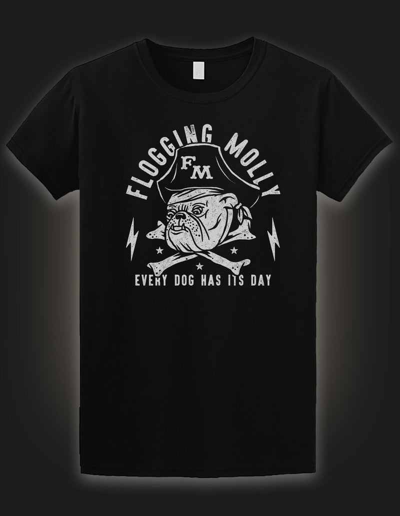 FLOGGING MOLLY "Bulldog" T-Shirt BLACK