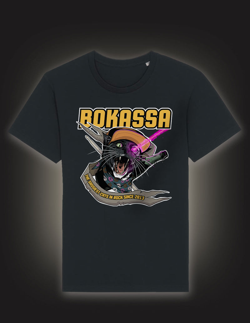BOKASSA "Lazer Smokey" T-Shirt BLACK