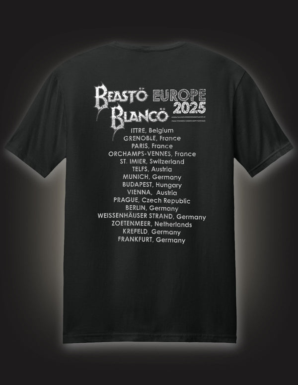 BEASTO BLANCO "Kinetica Tour 25" T-Shirt BLACK