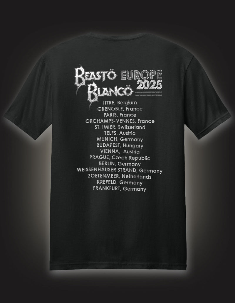 BEASTO BLANCO "Kinetica Tour 25" T-Shirt BLACK