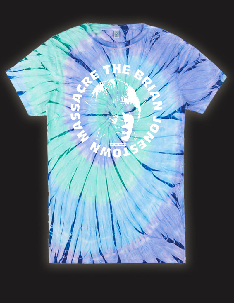 THE BRIAN JONESTOWN MASSACRE "Big Logo" T-Shirt TIE-DYE BLUE/GREEN