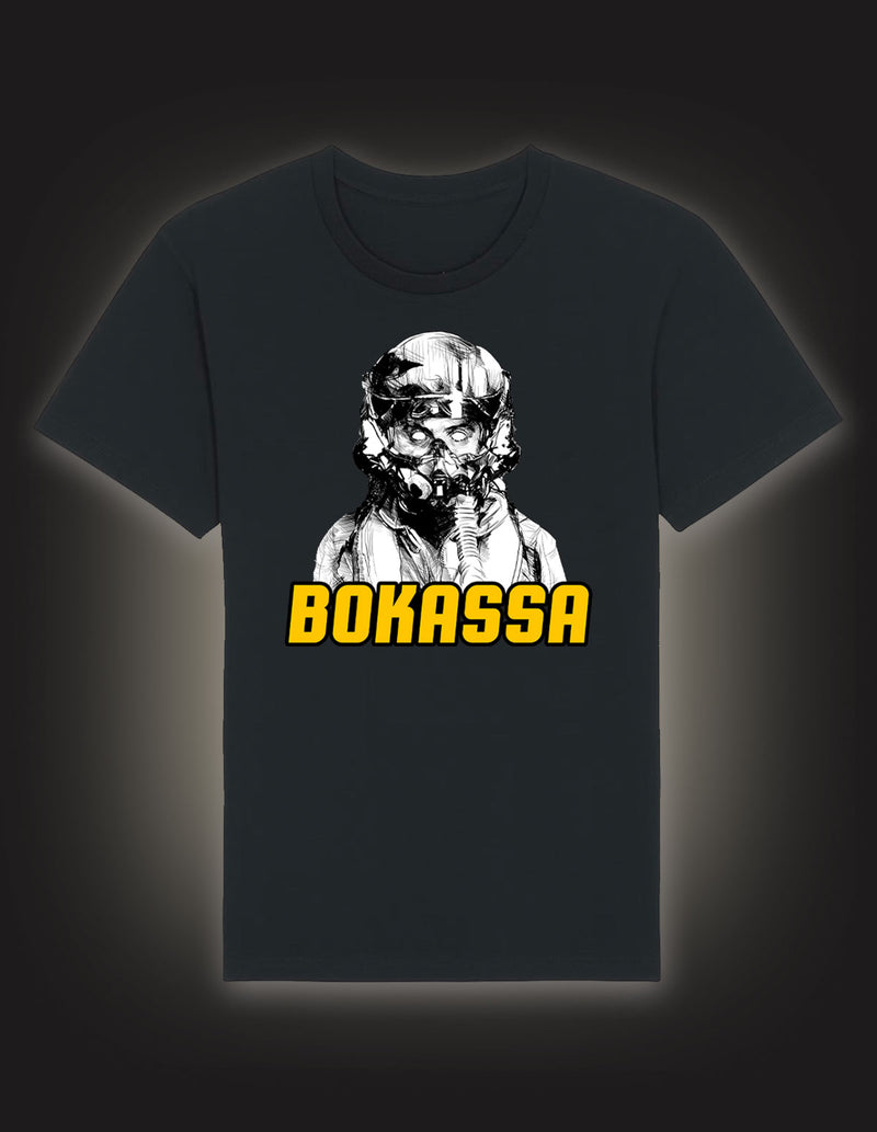 BOKASSA "Pilot" T-Shirt BLACK