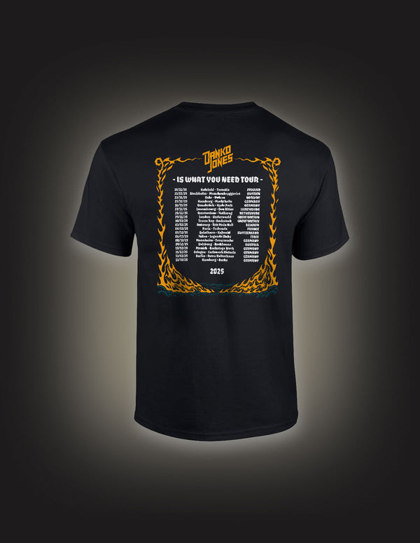 DANKO JONES "Dragon Tour 25" T-Shirt BLACK