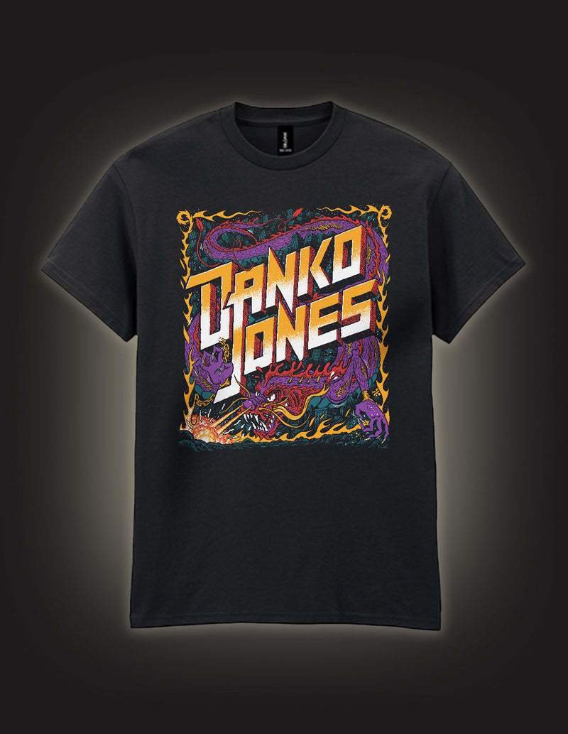 DANKO JONES "Dragon Tour 25" T-Shirt BLACK