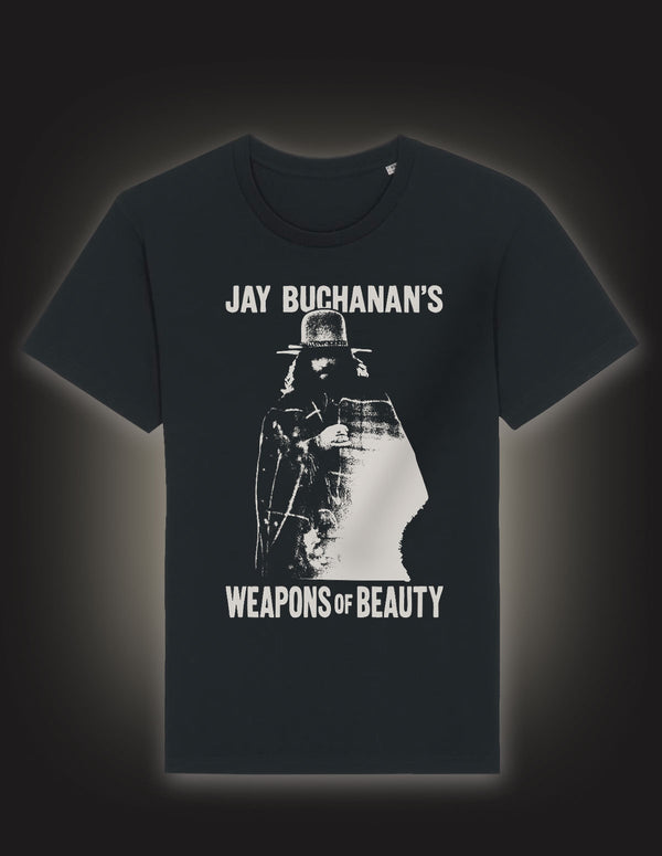 JAY BUCHANAN "Weapons Of Beauty" T-Shirt BLACK