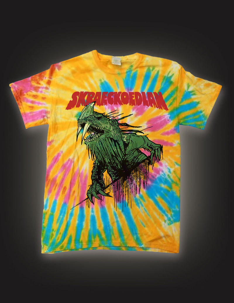 SKRAECKOEDLAN "Dino" T-Shirt AURORA DYE