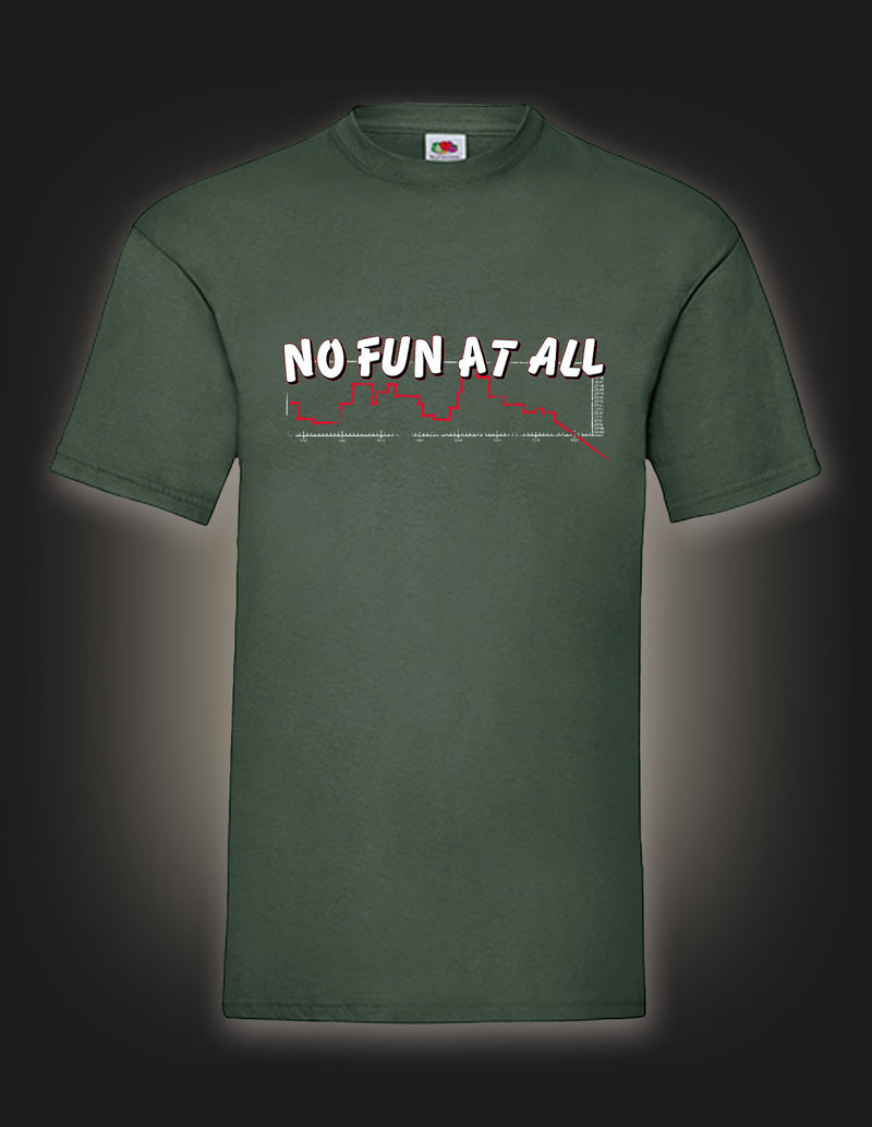 NO FUN AT ALL "So It Sadly Goes" T-Shirt BOTTLEGREEN