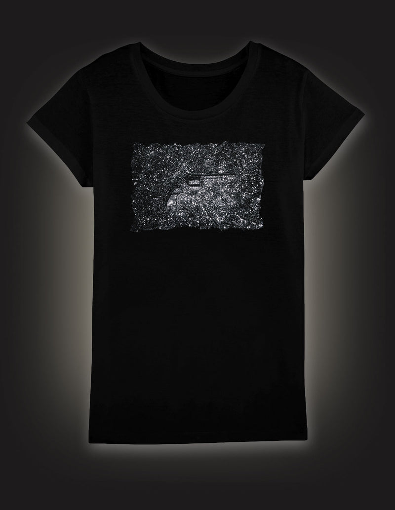 THE YOUNG GODS "Gun" Girl Shirt BLACK