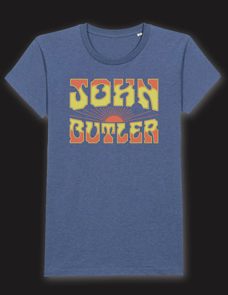 JOHN BUTLER "Sun Logo" T-Shirt DARK HEATHER INDIGO