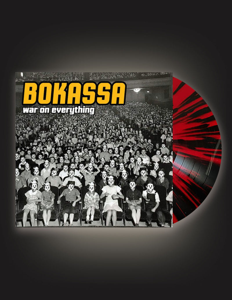 BOKASSA "war on everything" Vinyl LP RED/BLACK Splatter