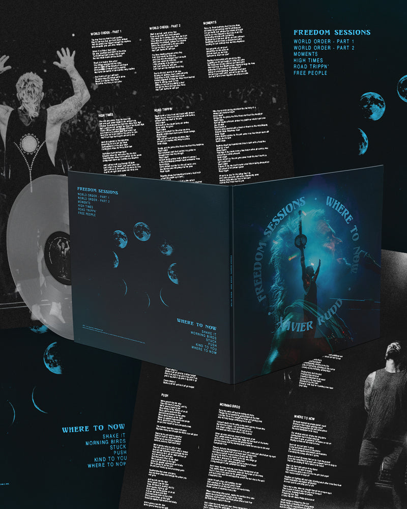 XAVIER RUDD "Freedom Sessions / Where To Now" TRANSPARENT/CLEAR Vinyl LP