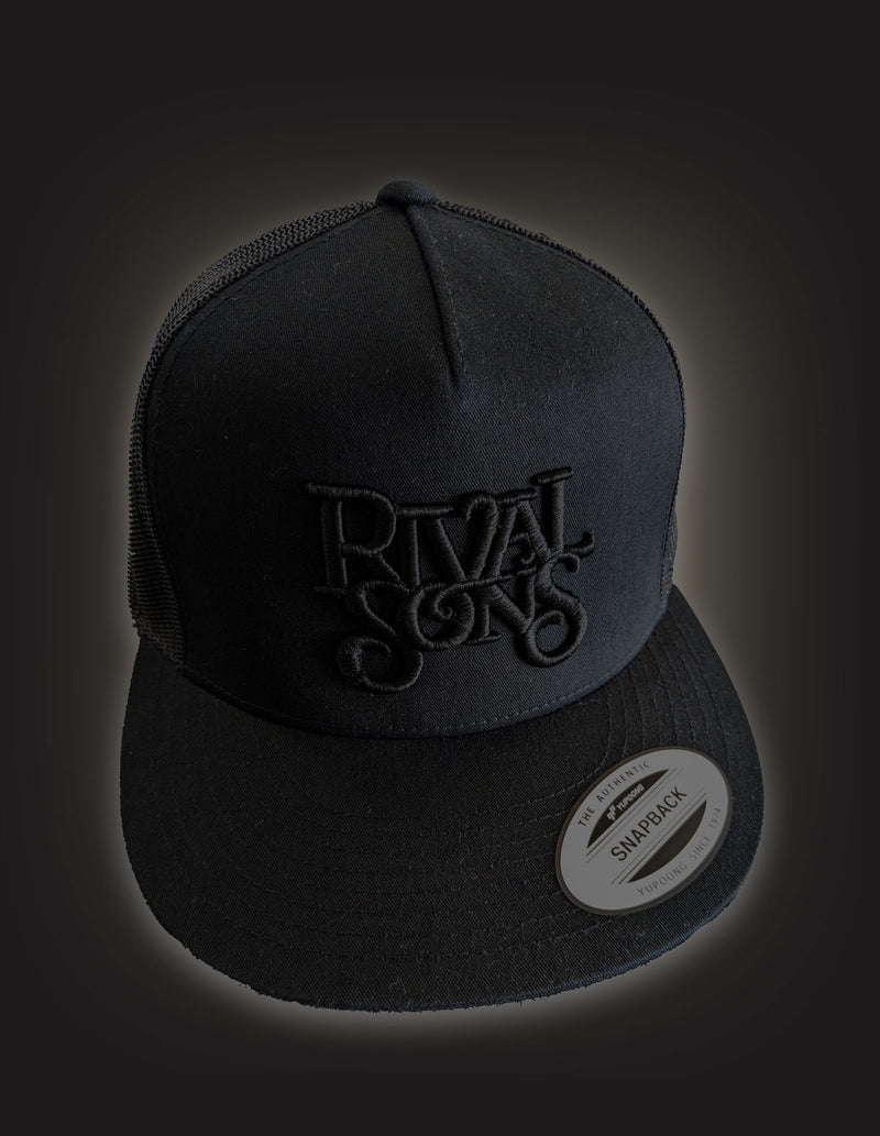 RIVAL SONS "Dark Logo" Trucker Hat BLACK