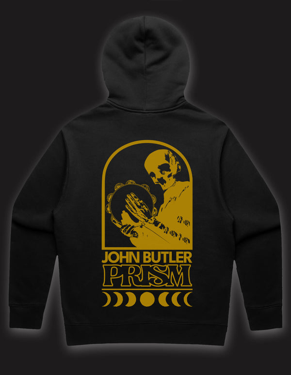 JOHN BUTLER "Skullman" OVERSIZED Hooded Sweatshirt BLACK